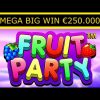 Mega Big Win 250.000 EUR on Fruit Party Slot