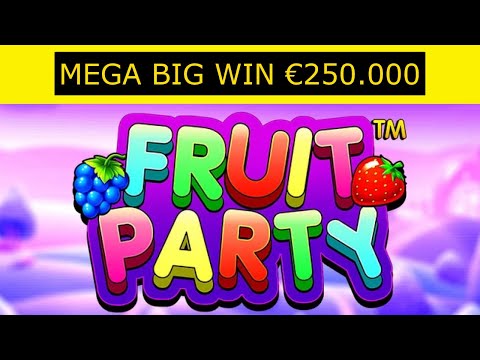 Mega Big Win 250.000 EUR on Fruit Party Slot