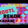 🍭SWEET BONANZA🍭KÜÇÜK KASA 100 TL REKOR KAZANÇ? #slot #casino #slotoyunları  #bigwin #sweetbonanza