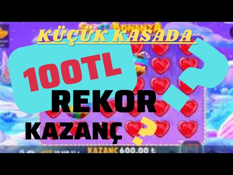 🍭SWEET BONANZA🍭KÜÇÜK KASA 100 TL REKOR KAZANÇ? #slot #casino #slotoyunları  #bigwin #sweetbonanza