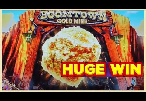 HUGE WIN! Boomtown Gold Mine Slots!