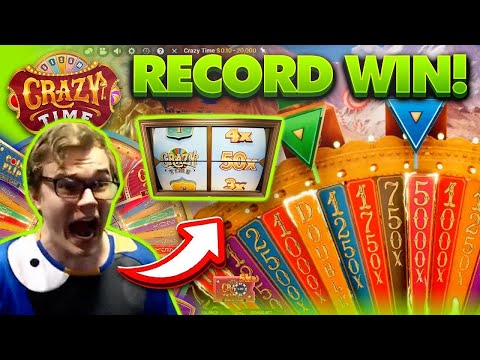Top 5 THE BIGGEST wins in CrazyTime by TicketTime | 50X top slots 💸