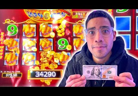 My BIGGEST SLOTS WIN At Caesars Palace In Las Vegas!! (So far)