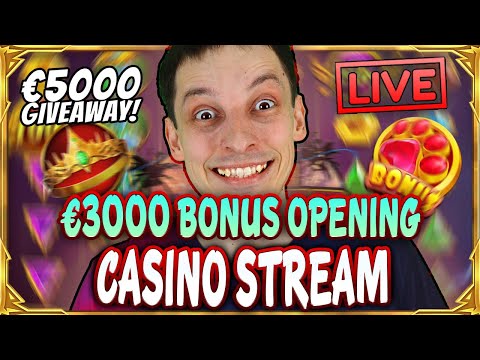SLOTS LIVE 🔴 €3 000 BONUS OPENING! Casino Stream Big Wins with mrBigSpin