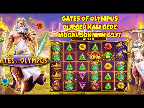 SLOT GACOR HARI INI !!!  || MODAL RECEH 50K WIN 69JT || GATES OF OLYMPUS