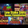 Low Stake Bonus Compilation + Community BIG WINS!!  Castle Of Terror, Super Stars & Much More