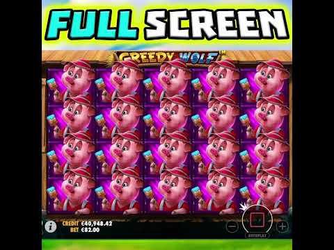 OMG U HAVE TO SEE THIS 😱 FULL SCREEN MEGA BIG WIN ON THIS GREEDY WOLF SLOT‼️ #shorts