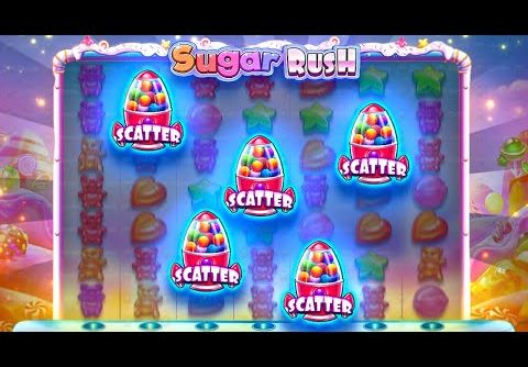 SUPER RARE 5 SCATTER BONUS On SUGAR RUSH?! (GIVEAWAY BONUS BUY)