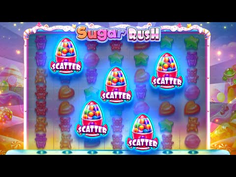 SUPER RARE 5 SCATTER BONUS On SUGAR RUSH?! (GIVEAWAY BONUS BUY)