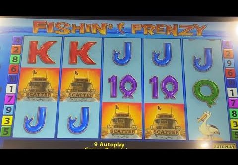 Omg I Broke Fishing Frenzy 10 Spins 3 Bonus wins 4 Scatters Bookies Slots AMAZING WIN !!