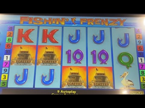 Omg I Broke Fishing Frenzy 10 Spins 3 Bonus wins 4 Scatters Bookies Slots AMAZING WIN !!