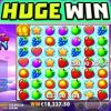 FRUIT PARTY 🍓 SLOT MAX MULTIPLIERS TOP PAYING SYMBOL HUGE BIG WIN‼️ #shorts