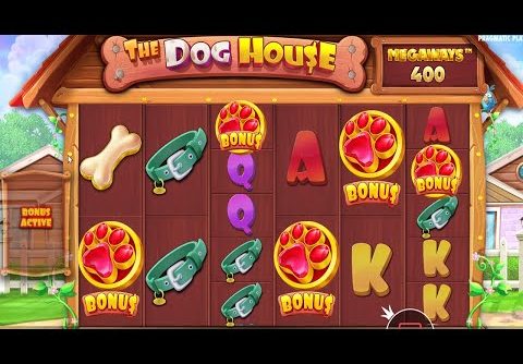 THE DOG HOUSE MEGAWAYS – 5 SCATTERS BONUS – 15 FREE SPINS BIG WINS CASINO SLOT ONLINE GAME