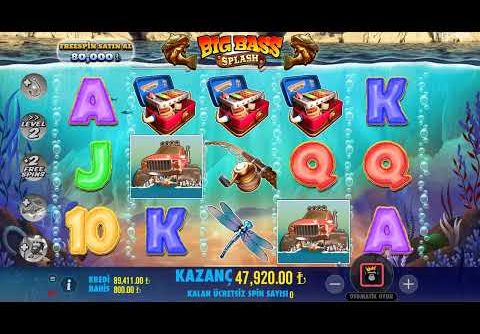 Big Bass Splash – Vurduk Kaçtık Fena Oldu Big Win.. #casino #slot #pragmaticplay