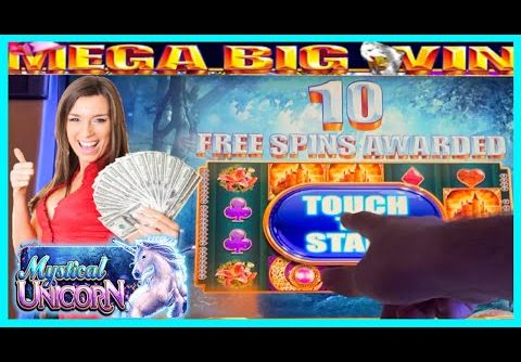 **MEGA BIG WIN!** OMG! UNICORNS!🦄Mystical Unicorn Slot Machine Bonus