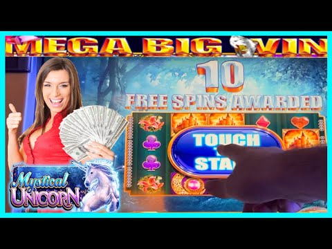 **MEGA BIG WIN!** OMG! UNICORNS!🦄Mystical Unicorn Slot Machine Bonus