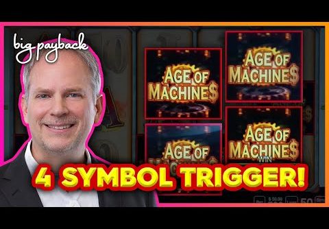 4 SYMBOL TRIGGER on a NEW Super Cool Slot – Age of Machines!