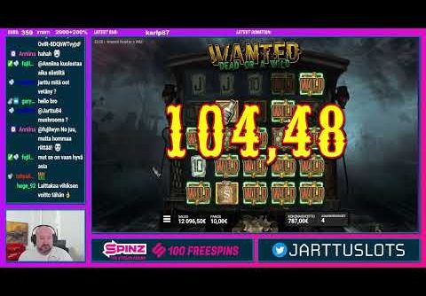 Train Bonus!! Really Big Win From Wanted Dead Or A Wild Slot!!