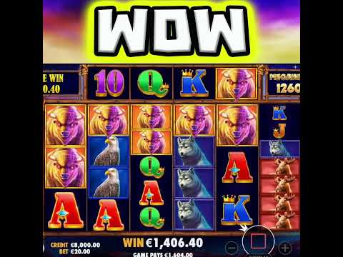 INSANE BONUS SPIN 🔥 BUFFALO KING MEGAWAYS 😱 SLOT MEGA BIG WIN YES  #shorts