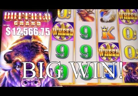 BUFFALO GRAND SLOT MACHINE!  BIG WIN!! BIG PROFIT!!!SO MANY FREE GAMES 😱😱😱😱🤑🤑🔥