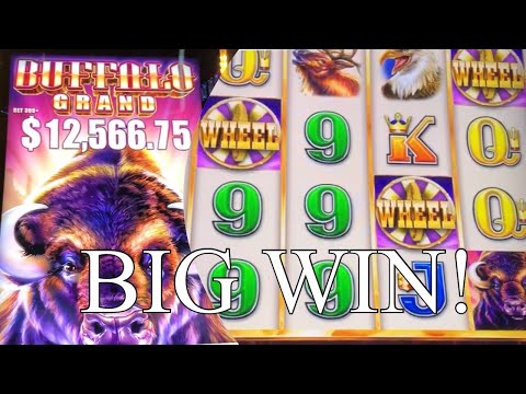 BUFFALO GRAND SLOT MACHINE!  BIG WIN!! BIG PROFIT!!!SO MANY FREE GAMES 😱😱😱😱🤑🤑🔥