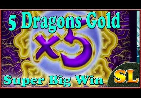** BIG WIN ** 5 Dragons Gold Max bet bonus **SLOT LOVER**