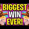 MY BIGGEST RECORD WIN EVER 🤑 ON ROCK VEGAS 🔥 OMG I BROKE THIS SLOT‼️ *** MUST SEE ***
