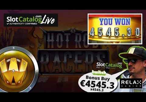 Mega win. Hot Rod Racers slot from Relax Gaming