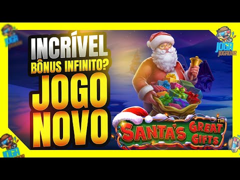 JOGO NOVO, INCRÍVEL BÔNUS, TEVE BIG WIN? SLOT SANTA´S GREAT GIFTS, JOGAJOGADOR  RE-SPIN INFINITO?