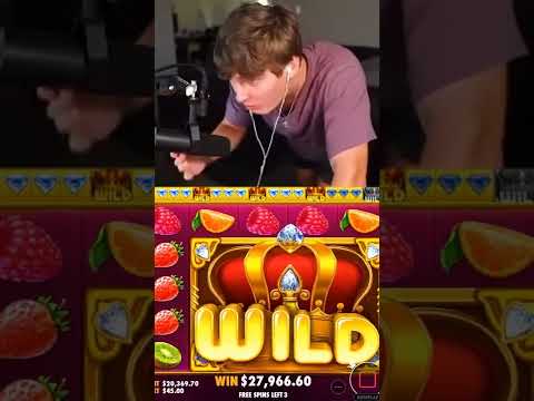 CRAZY RECORD WIN ON JUICY FRUITS SLOT… ($50,000+) #shorts