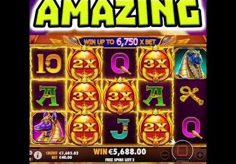 FORTUNE OF GIZA 🔥 SLOT PAID A HUGE MEGA BIG WIN OMG SO MANY WILDS‼️ #shorts