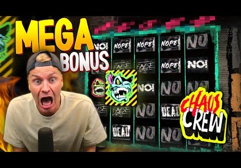 WHAT IS HAPPENING HERE!? Mega Win on Chaos Crew Slot!