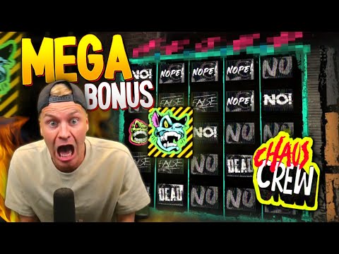 WHAT IS HAPPENING HERE!? Mega Win on Chaos Crew Slot!