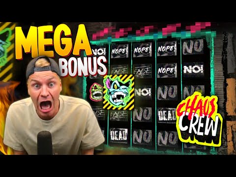 WHAT IS HAPPENING HERE!? Mega Win on Chaos Crew Slot!