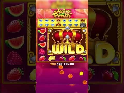 BIGGEST WIN SO FAR   (JUICY FRUITS)     #gambling #slot #win #money #shorts