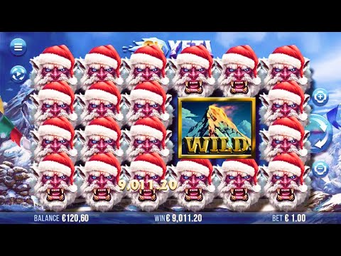 MEGA BIG WIN🎇 SANTA 9k Yeti Slot🔔🔔🔔