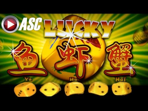 *NEW* LUCKY YE HA HAI (FISH PRAWN CRAB) | BIG Win! Slot Machine Bonus (AINSWORTH)