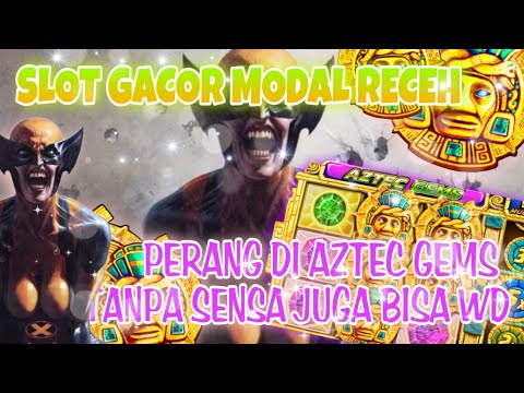 POLA SLOT GACOR HARI INI || TRIK SLOT BIG WIN || ACAK ACAK AZTEC BAWA MODAL RECEH #aztecgems