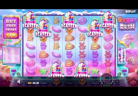 7 SCATTERS ON SUGAR RUSH PAYS INSANE (MEGA WIN)