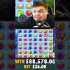 MY BIGGEST EVER SLOT WIN!! ($90,000) #shorts #slots #fruitparty2