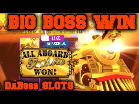 BIG BOSS WIN ON ALL ABOARD DYNAMITE BLAST SLOT MACHINE #dabossslots