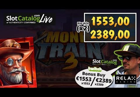 Mega win. Money Train 3 slot from Relax Gaming