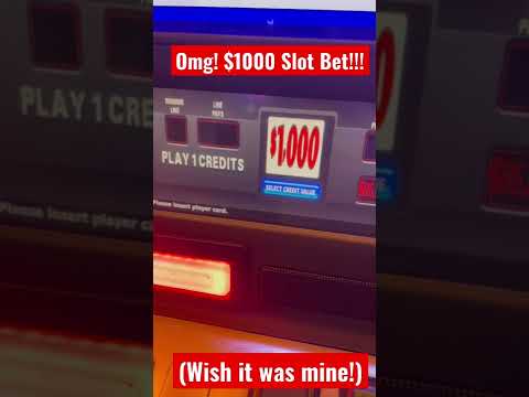 $1000 SLOT MACHINE BET! Wow! Congrats to this BIG player!!!!