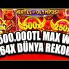 Gates Of Olympus | 2.500.000 TL DÜNYA REKORU | TEK SPİNDE 1.351.000 TL !!! | MAX WİN | #maxwin #slot