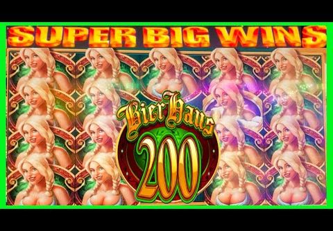 **SUPER BIG WINS!** 100+ FREE SPINS! Bier Haus 200 WMS Slot Machine Bonus