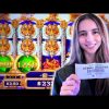 My Girlfriend’s CRAZY BIG WIN On This Slot Machine In Las Vegas!!
