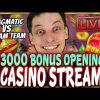 SLOTS LIVE 🔴 €3 000 BONUS HUNT! Casino Stream Big Wins with mrBigSpin at JET