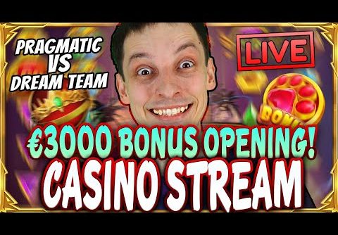 SLOTS LIVE 🔴 €3 000 BONUS HUNT! Casino Stream Big Wins with mrBigSpin at JET