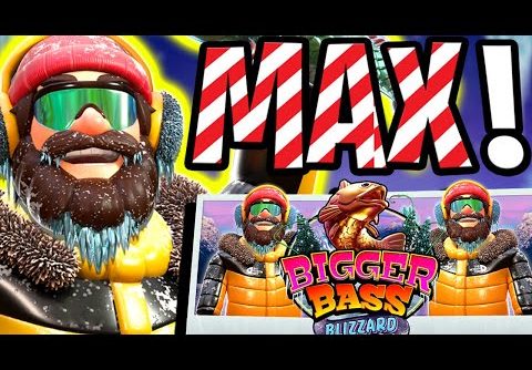 NEW BIGGER BASS BLIZZARD 🤑 MAX BET BONUS & HUGE BIG WINS 🍀 THIS SLOT IS SO GOOD‼️