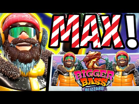 NEW BIGGER BASS BLIZZARD 🤑 MAX BET BONUS & HUGE BIG WINS 🍀 THIS SLOT IS SO GOOD‼️